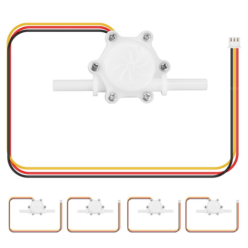 Water Flow Sensor DC5V 0.25-2.5L/min 5 pcs