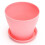 Flower Pots Gloss Resin Decorative 5PCS Pink 2