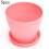 Flower Pots Gloss Resin Decorative 5PCS Pink 3