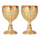 Medieval Vintage Wine Chalice Golden Goblet 2 pcs 1