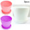 Flower Pots Gloss Resin Decorative 5PCS Pink 4