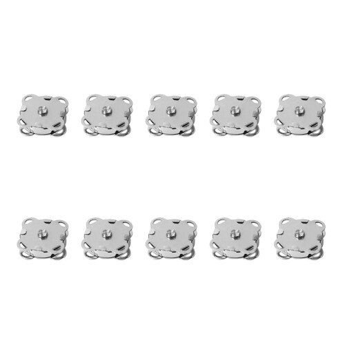 Magnetic Snap Buttons Plum Blossom Style 10 pcs