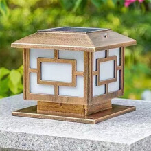 Solar Column Headlight for Outdoor Courtyard Wall Mount