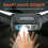 Solar LED headlamp bright 1200 lm rechargeable waterproof 4