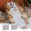 White fur table runner with snowflakes 13 x 71 inch 6