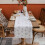 White fur table runner with snowflakes 13 x 71 inch 5