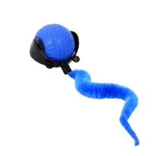(blue) Interactive Rolling Cat Toy Ball, Self Rolling Dog Ball Interactive Cat Toys