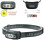 Solar LED headlamp bright 1200 lm rechargeable waterproof 7