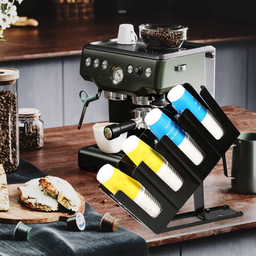 Cup Holder Adjustable Foldable Paper Cup Rack 1 Pack 2