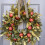 Autumn Teardrop Wreath with Pumpkins Berries and Maple 1