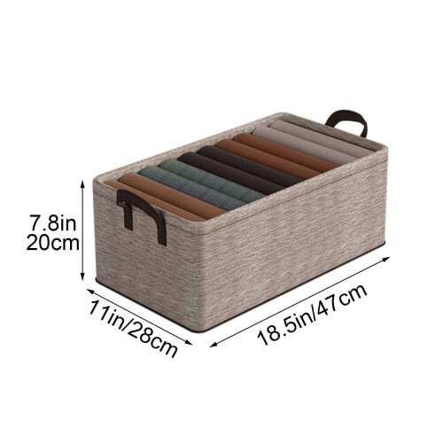 Storage Basket Bin Rectangular with Handles 1 Pack 2