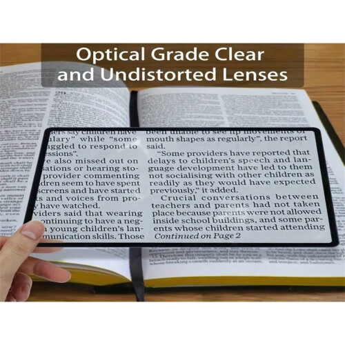 LOVEVER Magnifying Glass Lightweight Clear 1pc
