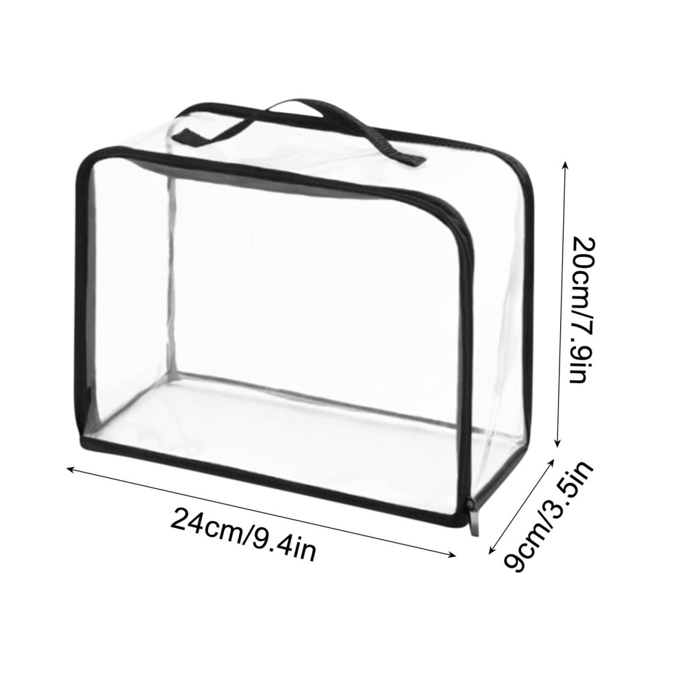 Clear cosmetic toiletry bag with zipper 1 piece