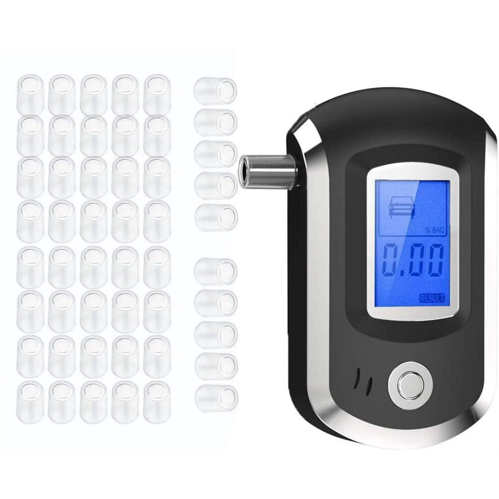LNKOO Breathalyzer with 50 Mouthpieces Portable BAC Tester