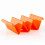 Taco holder plate wave-shaped PP material 2-3 tacos 1