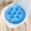 Round floor pillow cushion solid thick tufted 1 piece 1
