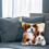 Pillowcase latch and hook kit 43x43 cm dog pattern 7