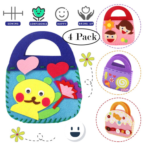 LNKOO kids sewing kit handbag 4 pack