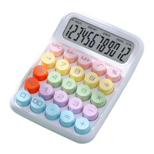 Colorful Desktop Calculator with 15 Tilt Display, 12-Digit
