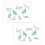 Cat-shaped rainbow prism glass stickers 2 pcs 3