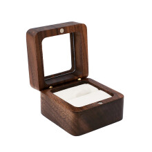 Wooden Ring Box Retro Style 1 Slot 2.362.361.57 in