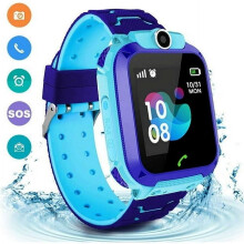 Lnkoo kids smartwatch waterproof 1.44 inch blue silicone