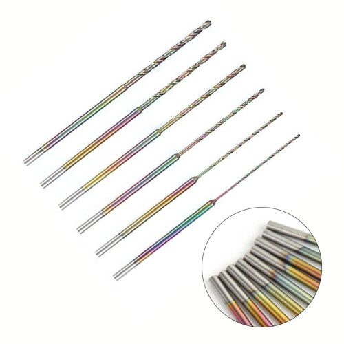 Spiral Drill Bit Hardened Steel 2.35mm Shank 75mm 2