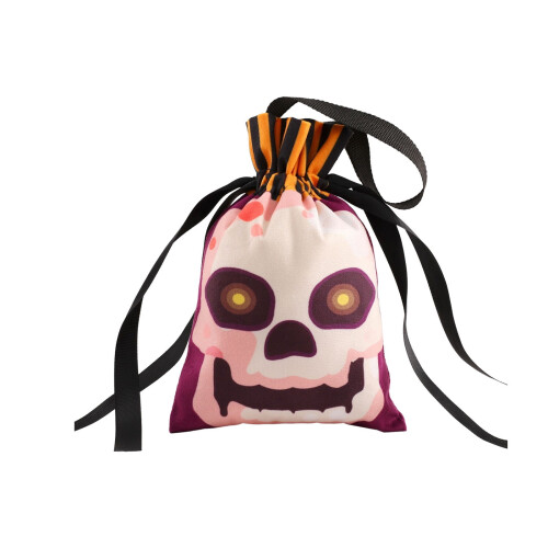 Halloween candy bags ghost pattern drawstring reusable