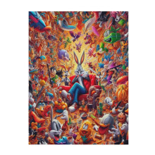 Bugs Bunny plush throw blanket 60" x 50"