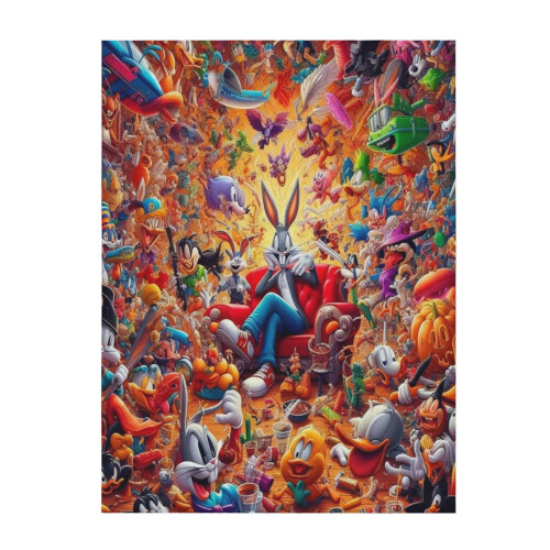 Bugs Bunny plush throw blanket 60" x 50"