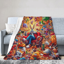Bugs Bunny plush throw blanket for sofa bedroom