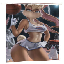 Lola Bunny cartoon shower curtain 72x72 inches waterproof