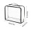Clear makeup toiletry bag with zipper waterproof 1 piece 1