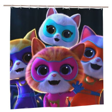 Superkitties shower curtain blackout waterproof 72x72 in