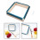 Square embroidery hoop wooden removable frame for cross 7