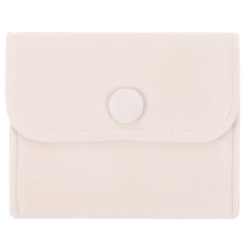 Jewelry Bag Flannelette Small Gift Pouch with Snap Button