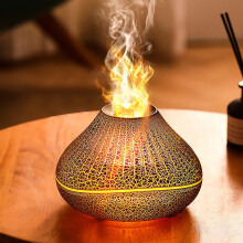 Livrdious colorful flame humidifier aromatherapy machine USB