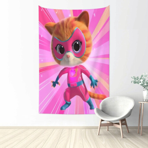 Superkitties tapestry wall hanging 90" x 60"