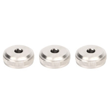 Silver Trumpet Valve Caps Metal 3 pcs