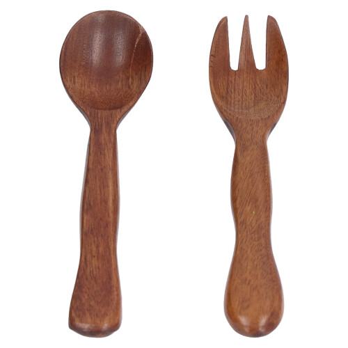 Acacia Wood Salad Spoon and Fork Set 2 pcs