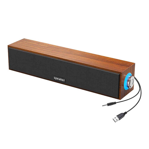 PC desktop speaker USB wired silver 2.0