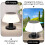 Solar Table Lamp USB Rechargeable IP65 Waterproof 4 Modes 5