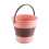 Pink Collapsible Bucket with Shower Nozzle 10L 1