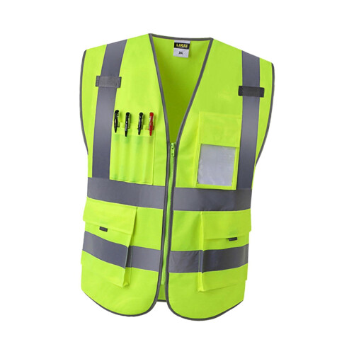 High Visibility Vest Neon Green 3 Sizes 2