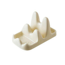 (white) 4 color Spoon Pot Lid Holder, spoon rest with lid holder, Multifunctional Spoon Rest