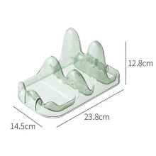 (green) 4 color Spoon Pot Lid Holder, spoon rest with lid holder, Multifunctional Spoon Rest