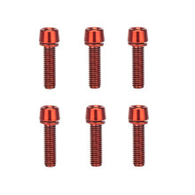 Bike Handlebar Stem Bolts M518mm Purple 6 pcs