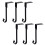 Christmas stocking holder for mantel 6-pack non-slip 1