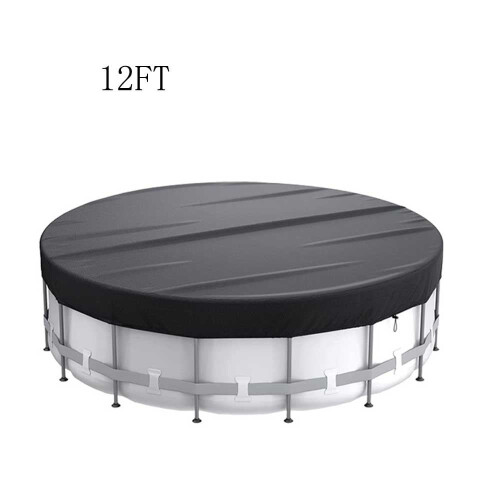 Round Pool Cover Black Solar Heating 6FT-18FT 1
