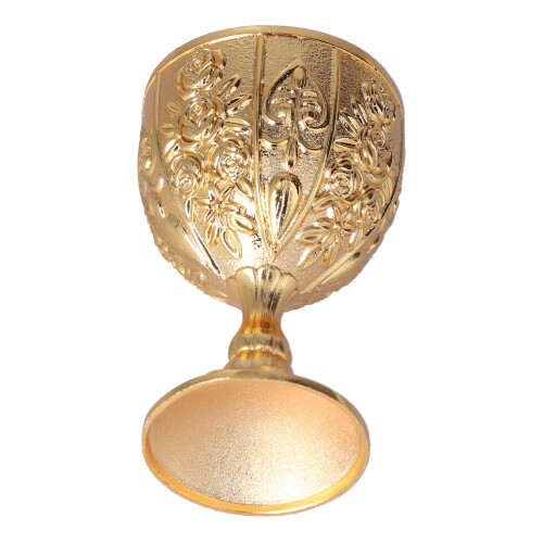 Medieval Vintage Wine Chalice Golden Goblet 2 pcs 1